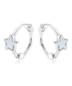 Silver Hoop Earring HO-2618